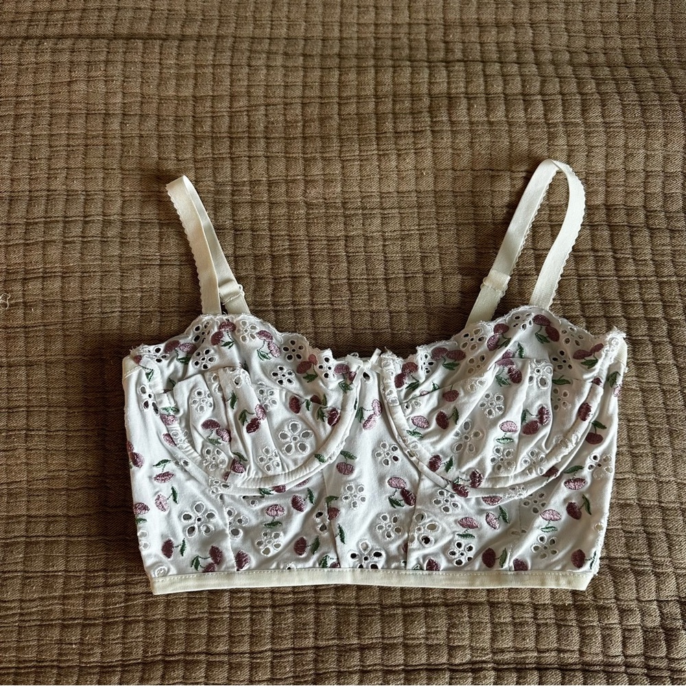 Floral Eyelet Bralette